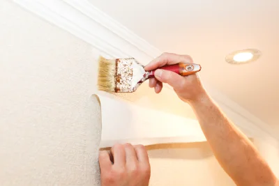 Pose de papier peint à Mostuéjouls — revêtements muraux et toiles de verre